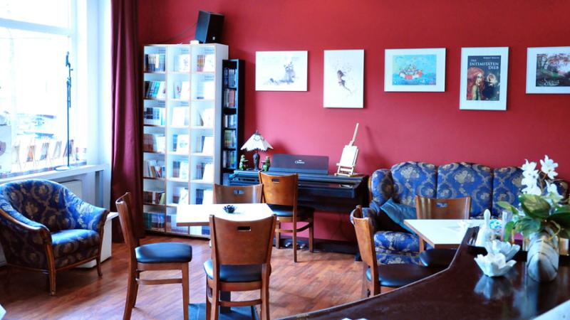 Innenansicht des Literatur Café