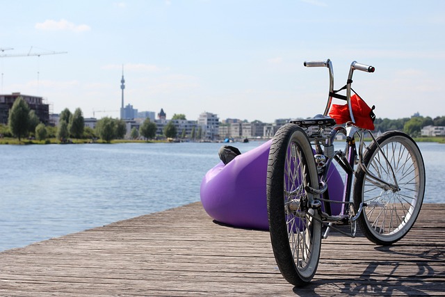 Bonanza Fahrrad auf einem Steg